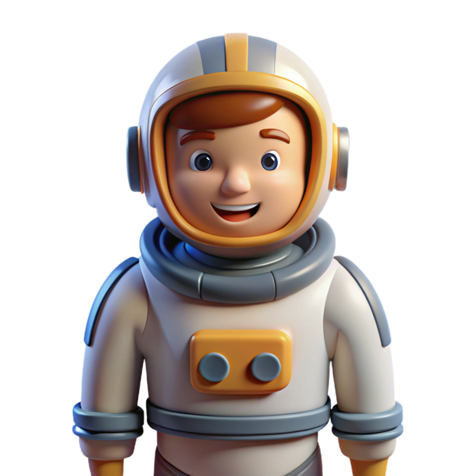 inspired traditional Astronaut in spacesuit, NO BACKGROUND with Transparent Background. 8K png
