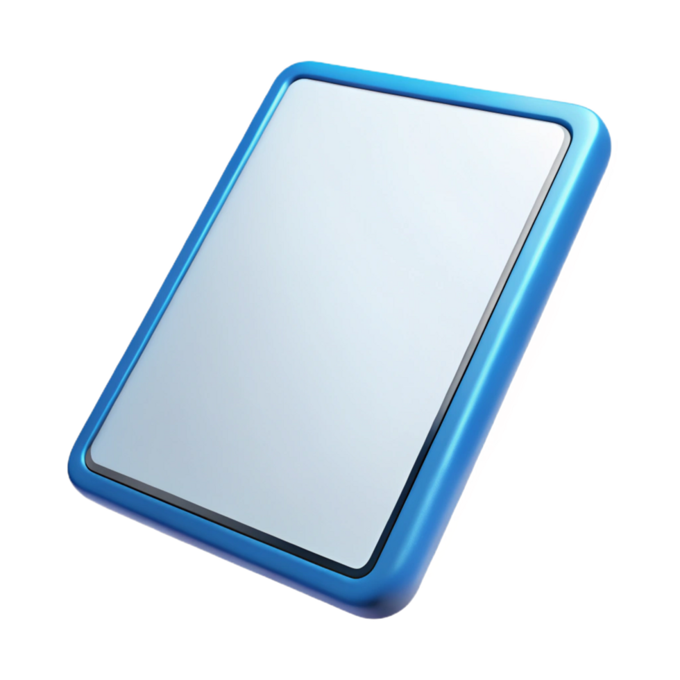 picturesque romantic renaissance Tablet with blank screen, NO BACKGROUND with Transparent Background. handcrafted png