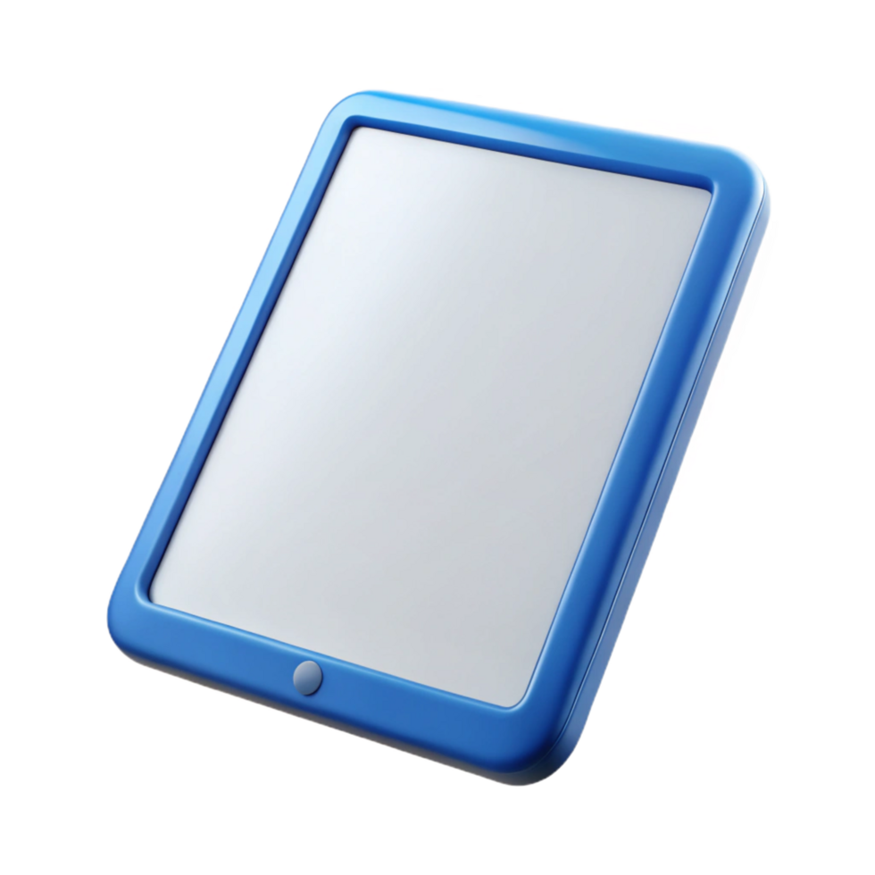 remarkable retro Tablet with blank screen, NO BACKGROUND with Transparent Background. elite png