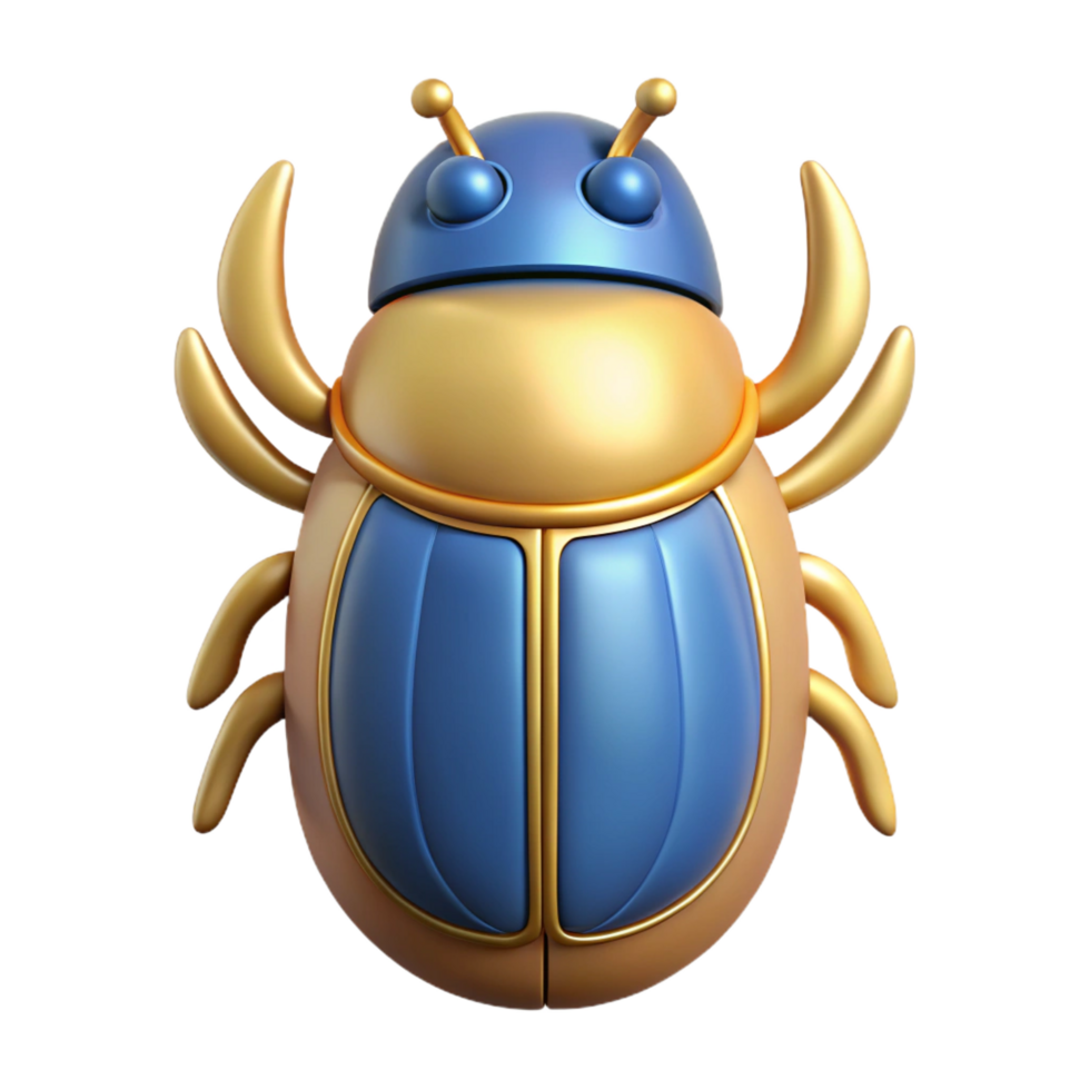 unparalleled avant-garde Scarab beetle, Egyptian symbol of rebirth. NO BACKGROUND with Transparent Background. masterfully captured png