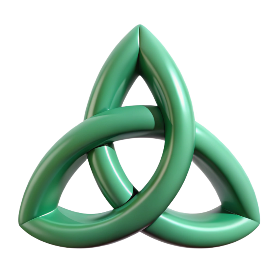 magnificent dramatic urban Triquetra, Celtic symbol. NO BACKGROUND with Transparent Background. artisan png