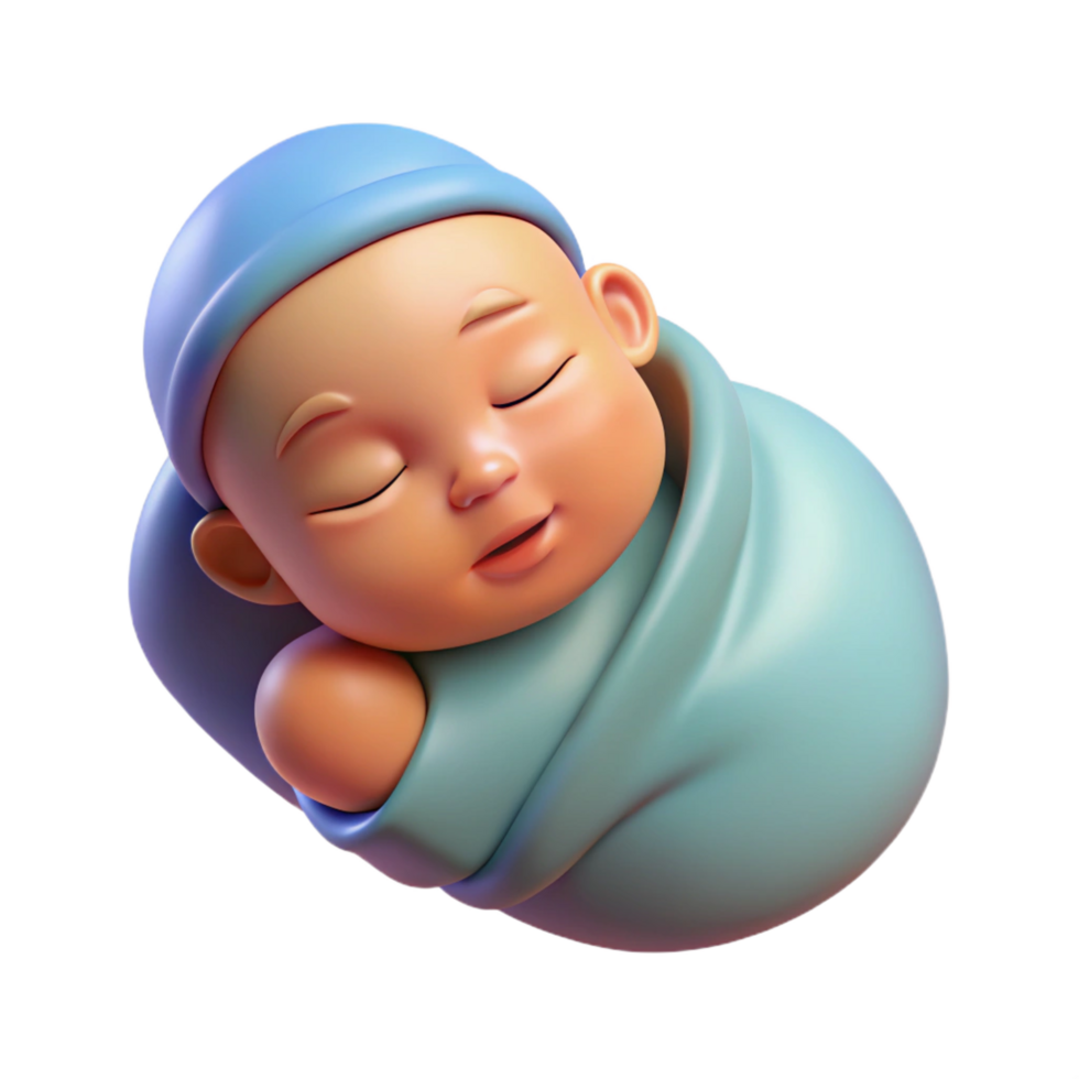 striking nostalgic minimalist Sleeping newborn, peaceful, NO BACKGROUND with Transparent Background. gallery standard png