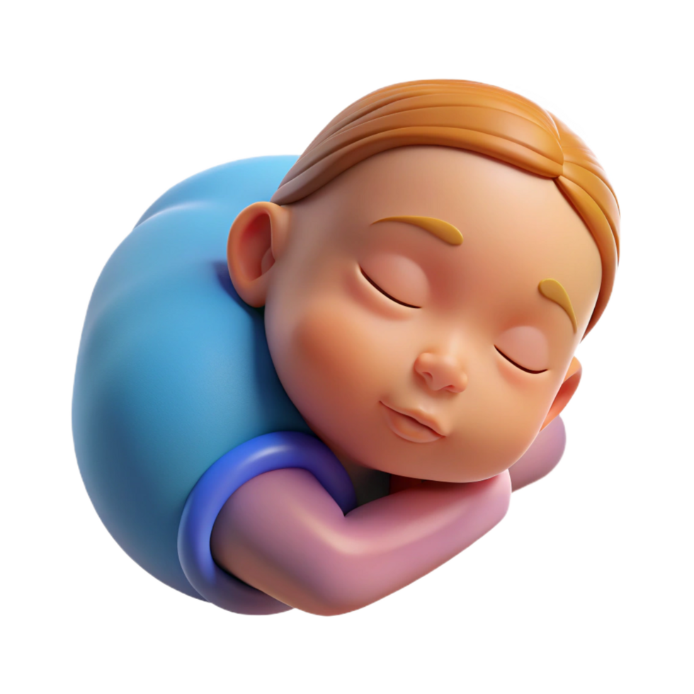 peaceful mesmerizing Sleeping newborn, peaceful, NO BACKGROUND with Transparent Background. high quality png