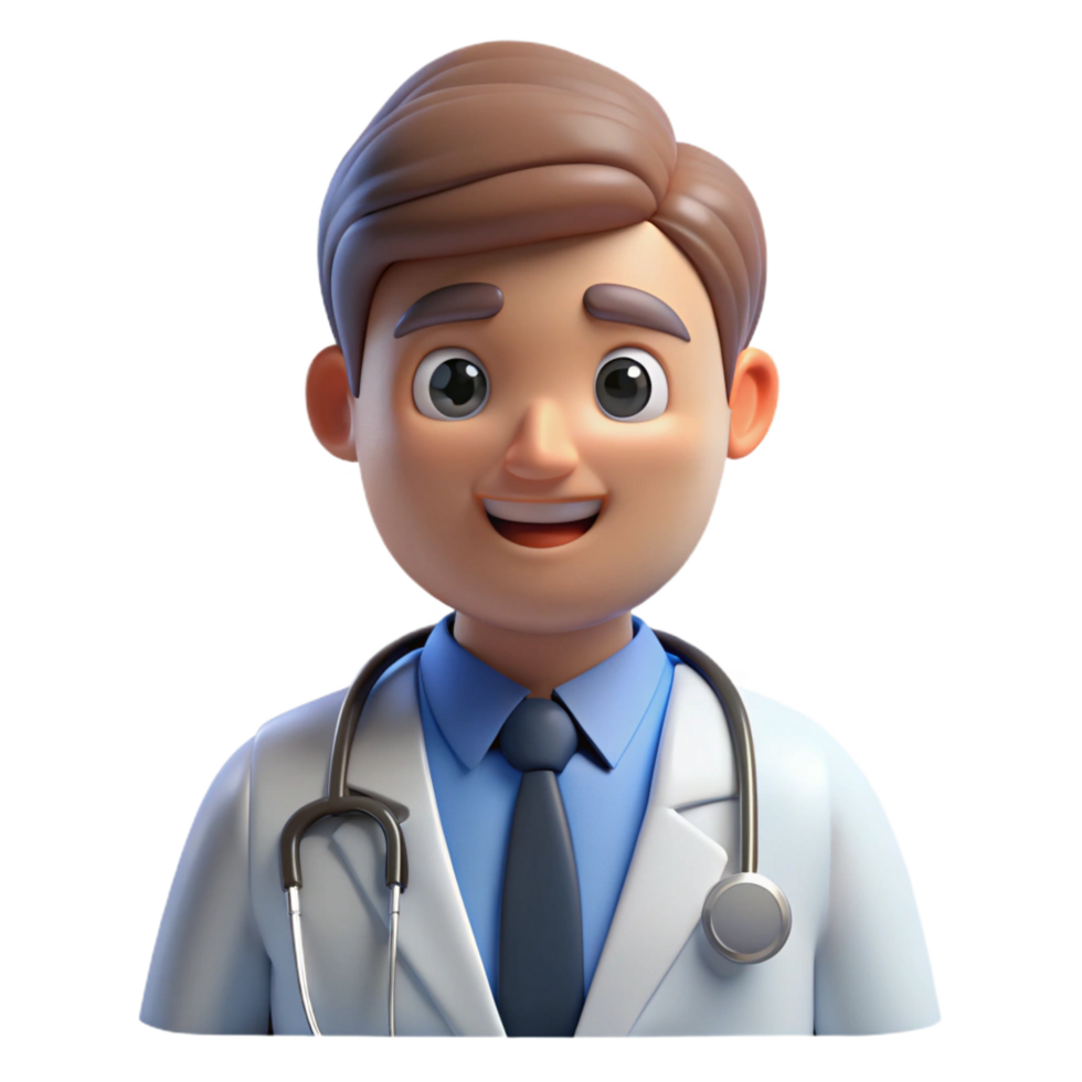 striking quintessential Doctor, with stethoscope, NO BACKGROUND with Transparent Background. png
