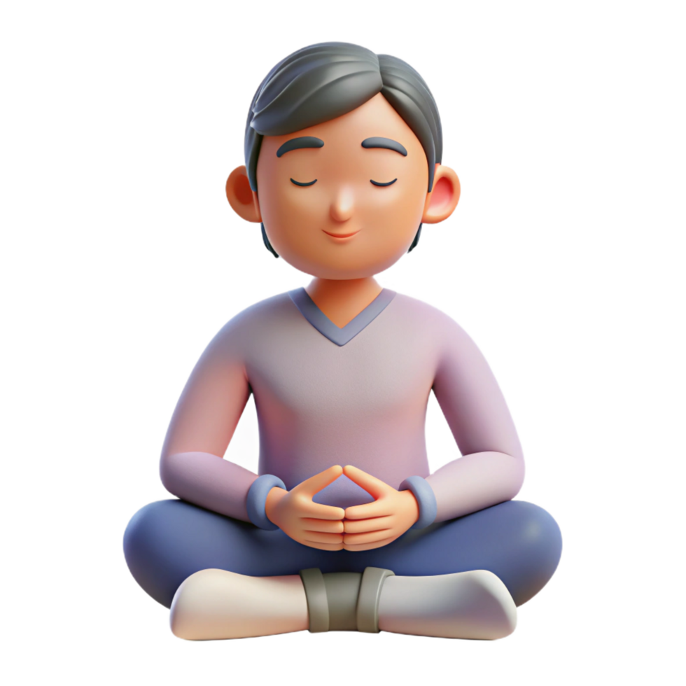 serene ethereal gothic Person, meditating, eyes closed, NO BACKGROUND with Transparent Background. refined png
