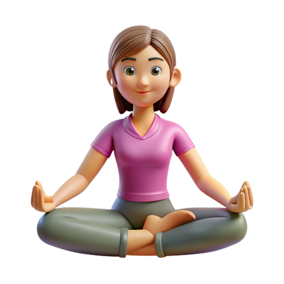 timeless renaissance Woman, practicing yoga, NO BACKGROUND with Transparent Background. precision png