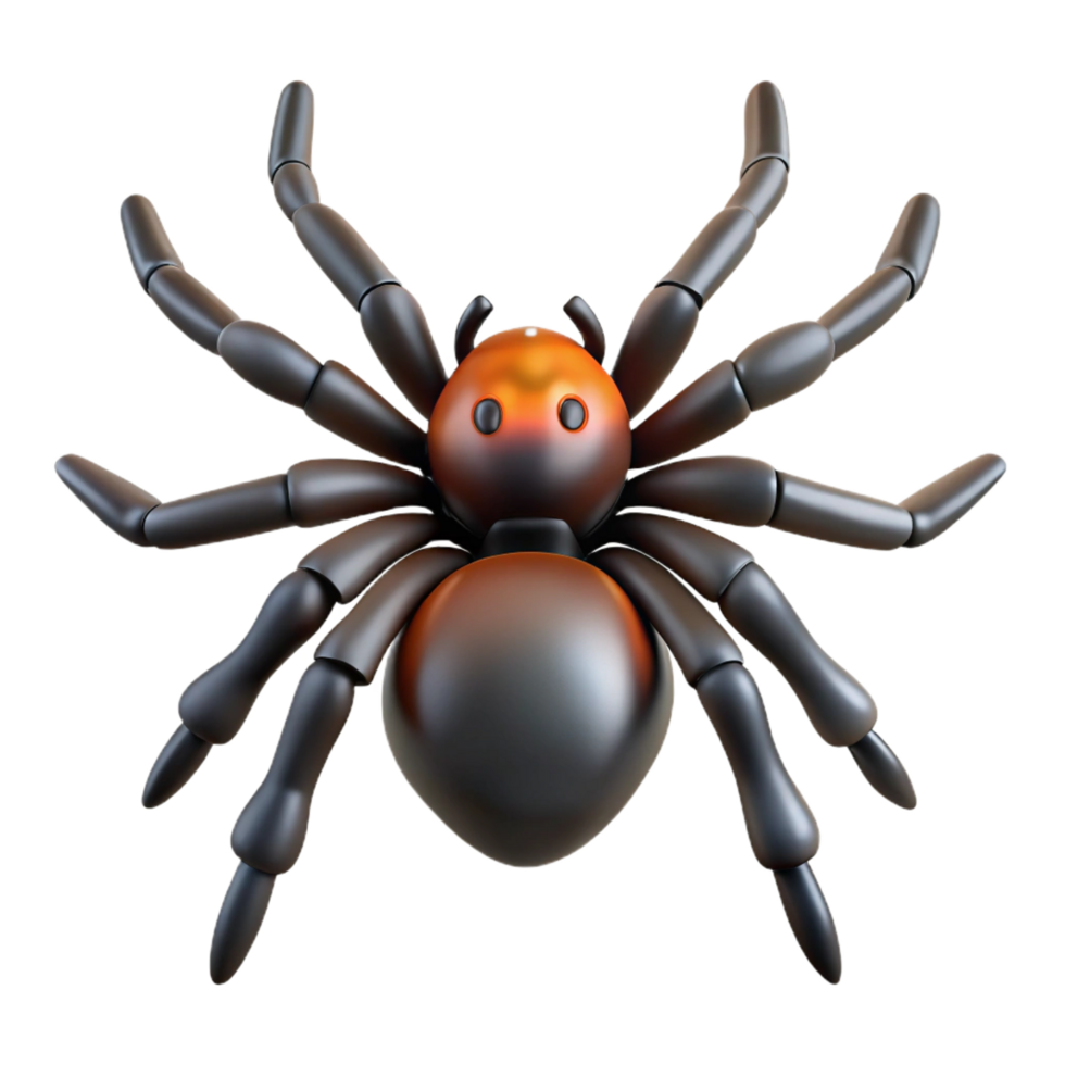 remarkable nordic Spider, portrait, NO BACKGROUND with Transparent Background. flawless png