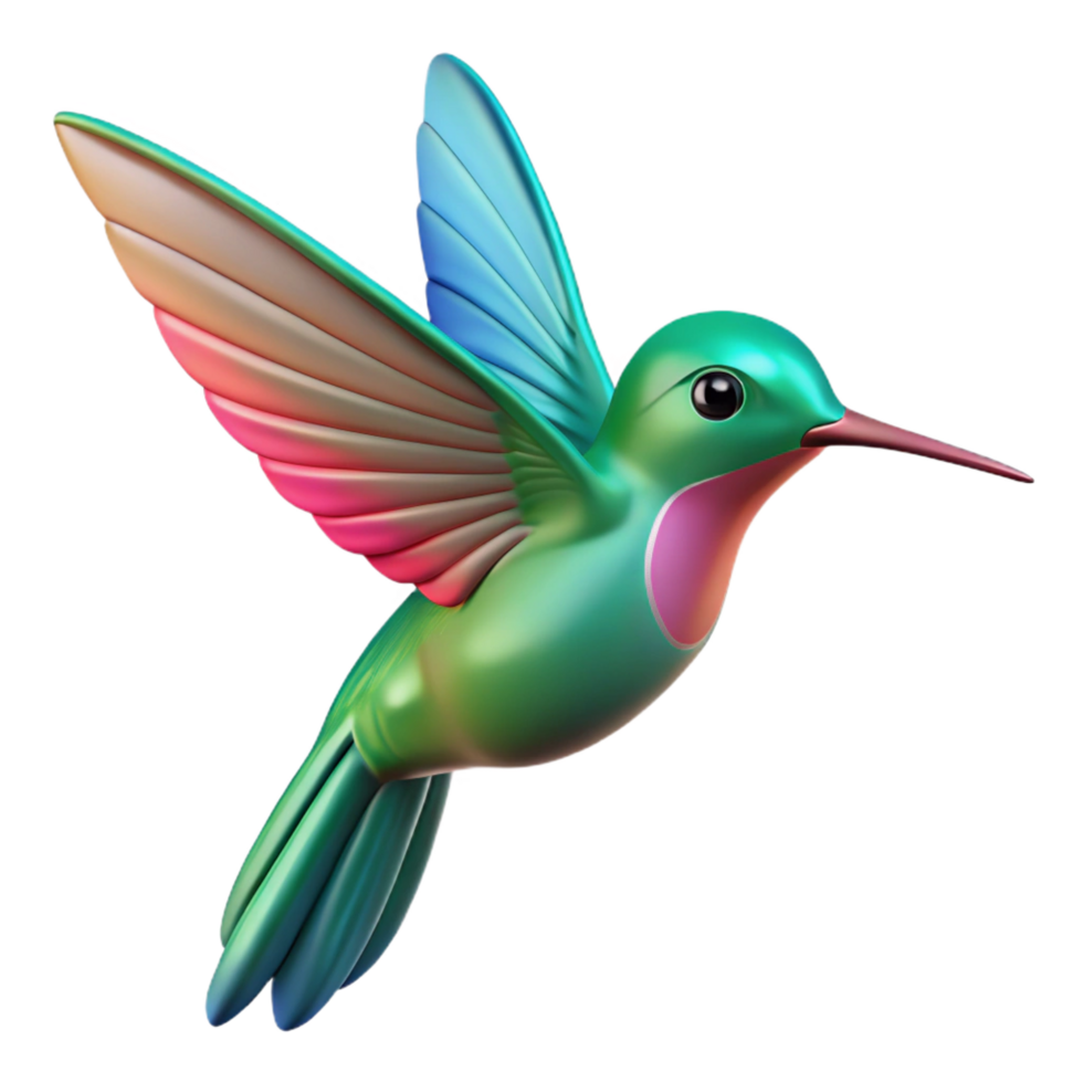 inspired nordic A flying hummingbird, NO BACKGROUND with Transparent Background. luxury png