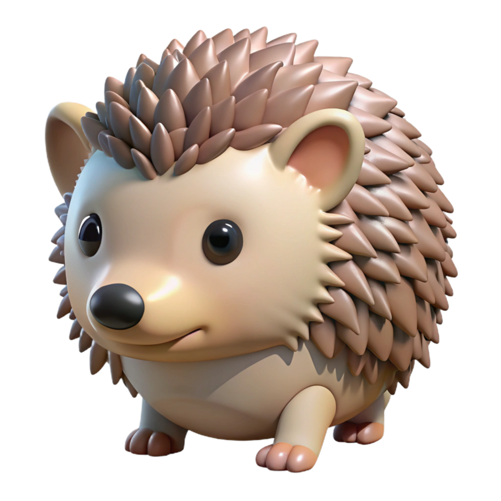 passionate hypnotic A hedgehog, NO BACKGROUND with Transparent Background. masterfully captured png