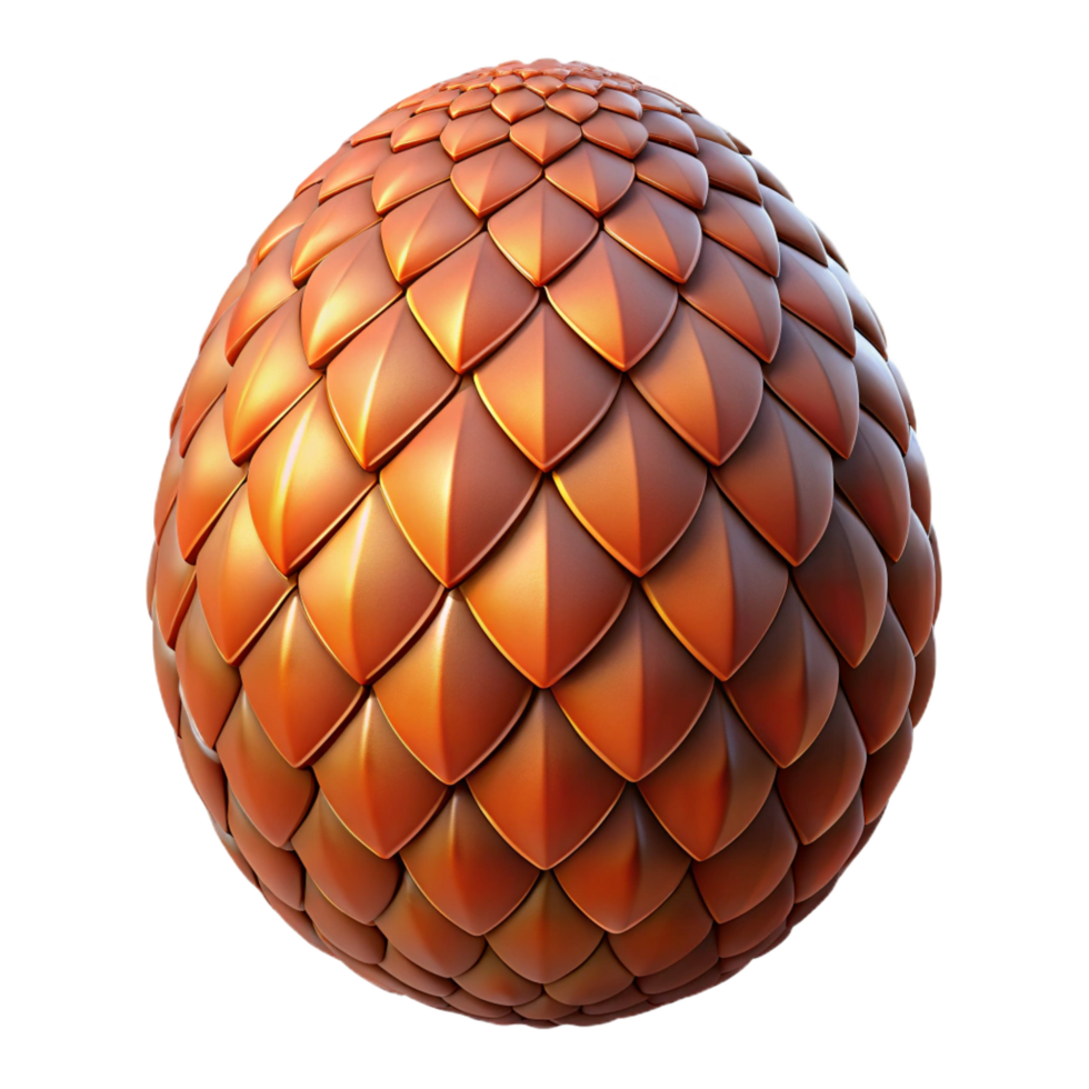 vibrant futuristic A detailed dragon egg with intricate scales. NO BACKGROUND with Transparent Background. masterfully captured png