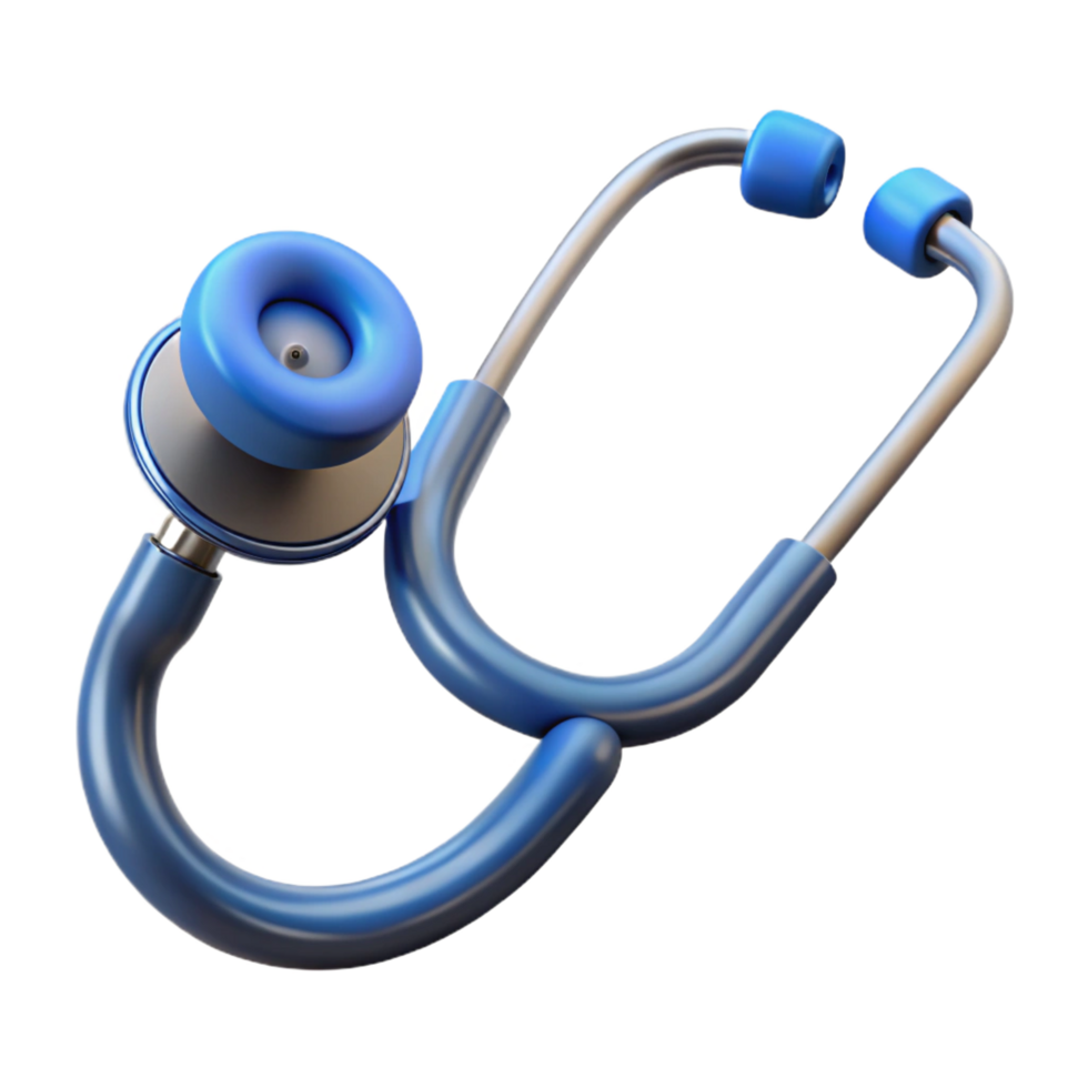 splendid coveted Stethoscope with earpieces, NO BACKGROUND with Transparent Background. png