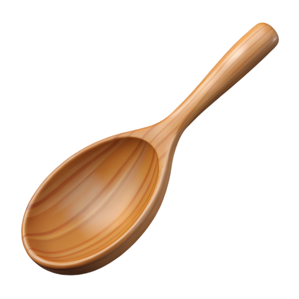 mesmerizing retro Wooden spoon, NO BACKGROUND with Transparent Background. gallery standard png
