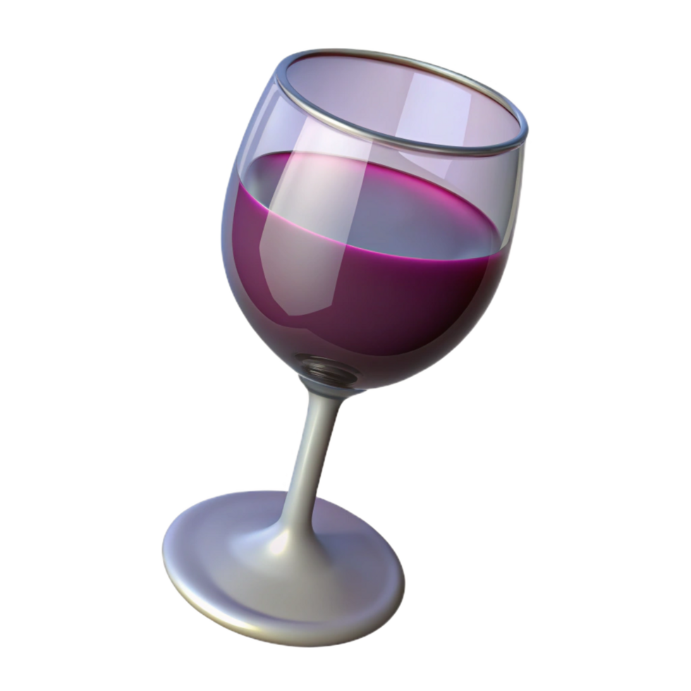 mesmerizing joyful impressionist Wine glass, NO BACKGROUND with Transparent Background. authentic png