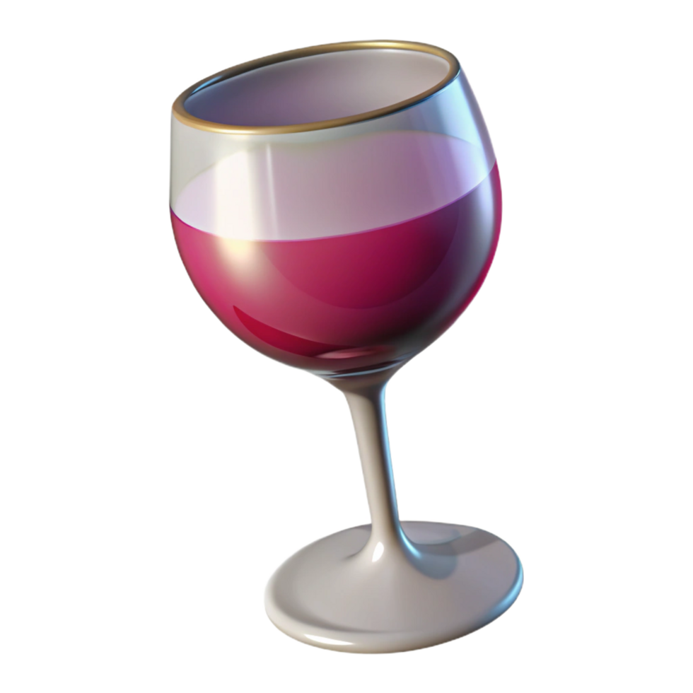 striking harmonious contemporary Wine glass, NO BACKGROUND with Transparent Background. artisan png