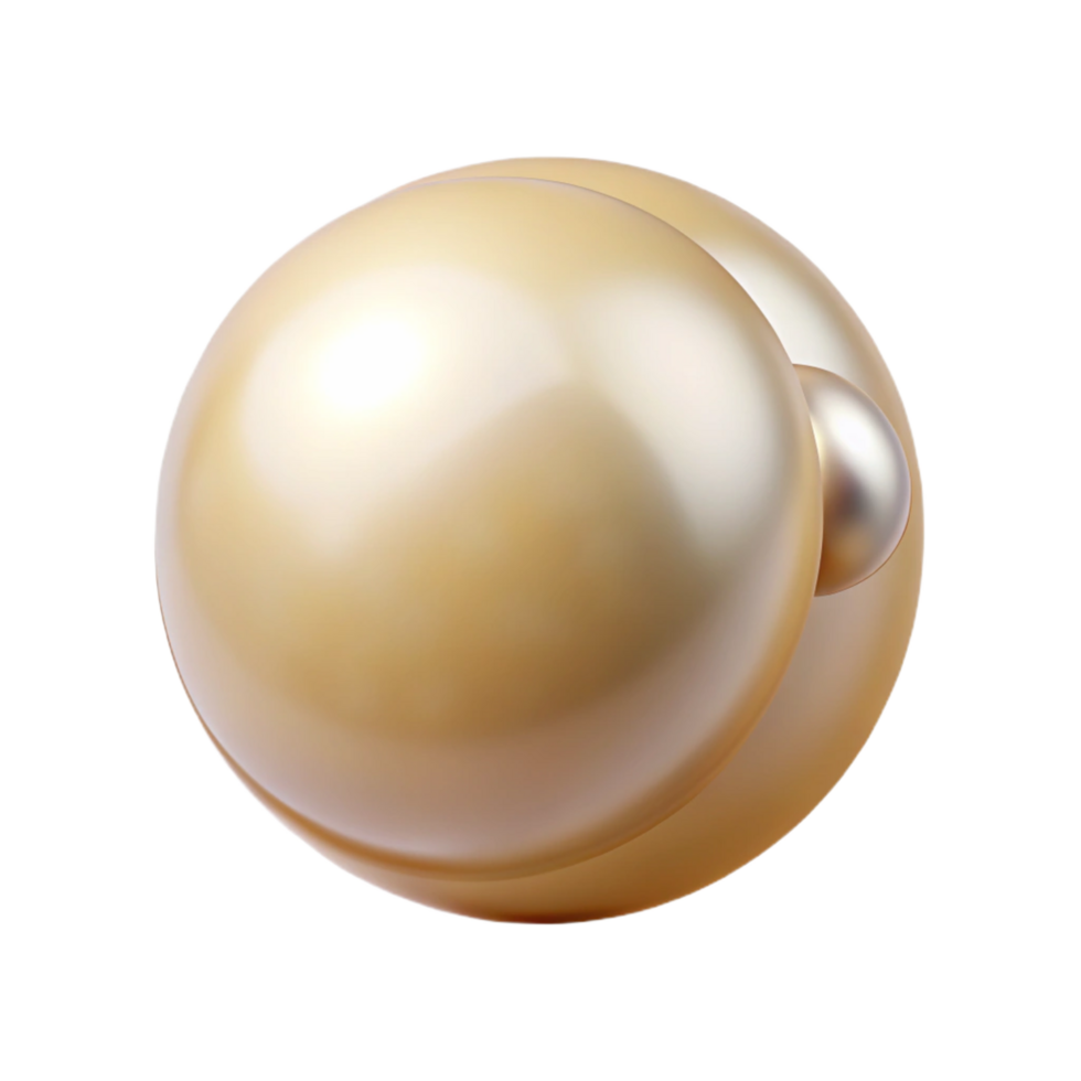 striking calm futuristic Single pearl earring, NO BACKGROUND with Transparent Background. precision png