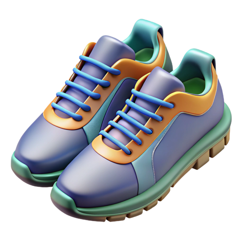 stunning artistic Pair of running shoes, NO BACKGROUND with Transparent Background. elite png