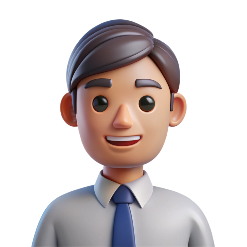 wonderful distinguished Businessman in a tie, NO BACKGROUND with Transparent Background. png