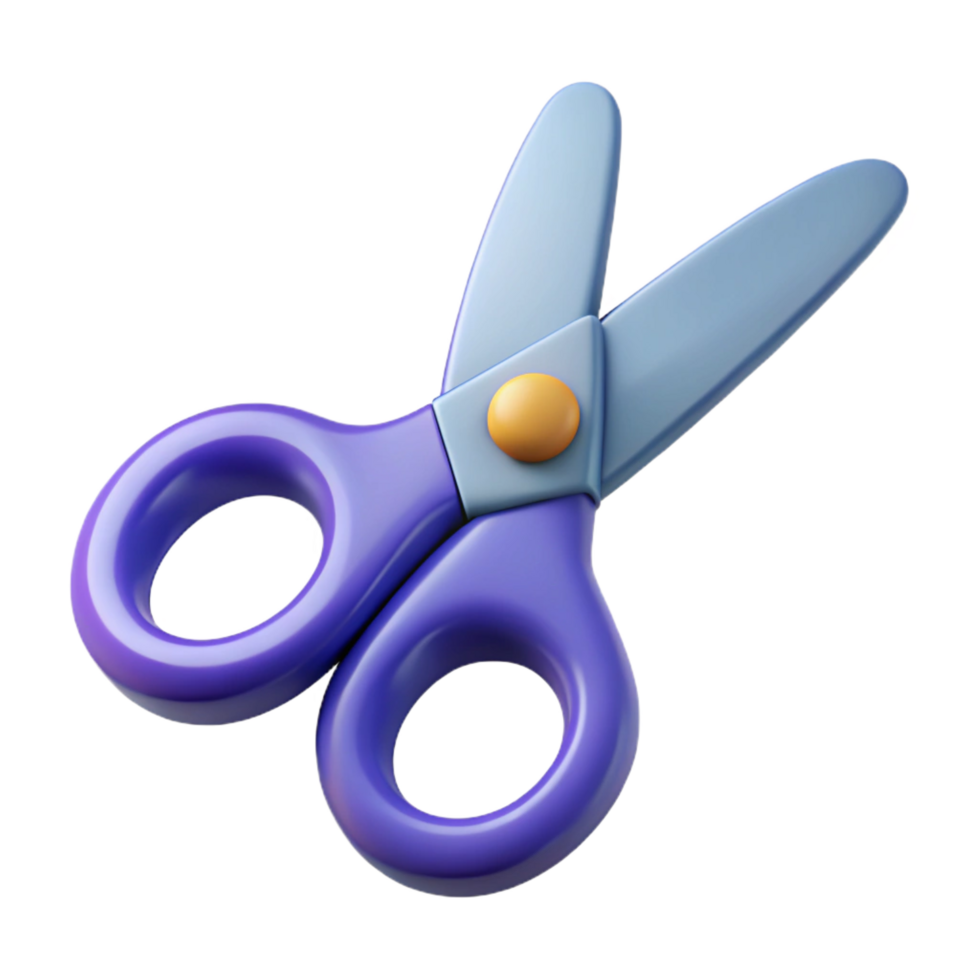 playful picturesque Scissors, NO BACKGROUND with Transparent Background. detailed png
