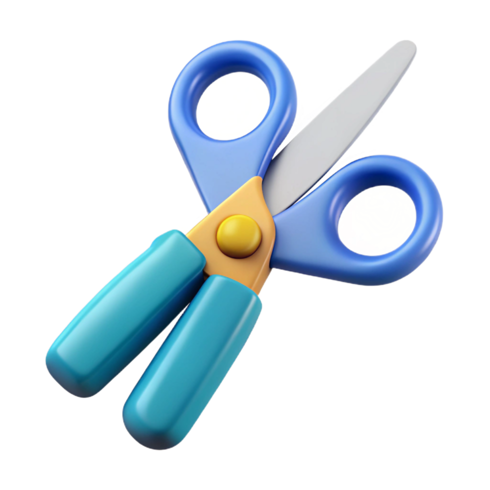 stunning joyful bohemian Scissors, NO BACKGROUND with Transparent Background. 8K png