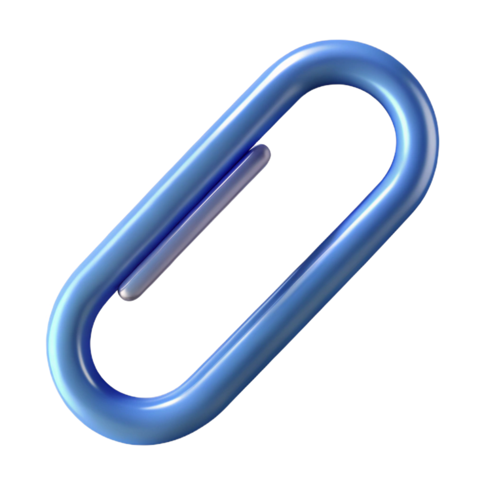 gorgeous timeless Paperclip, NO BACKGROUND with Transparent Background. png