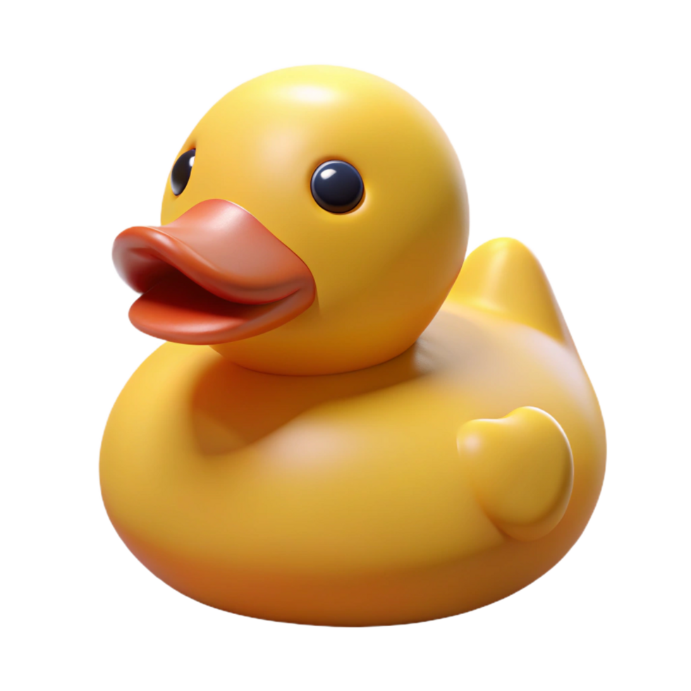 magnificent elegant Rubber duck, NO BACKGROUND with Transparent Background. top-tier png