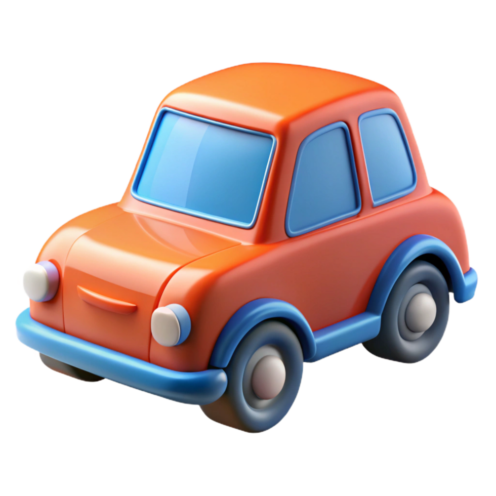 tranquil spectacular Toy car, NO BACKGROUND with Transparent Background. handcrafted png