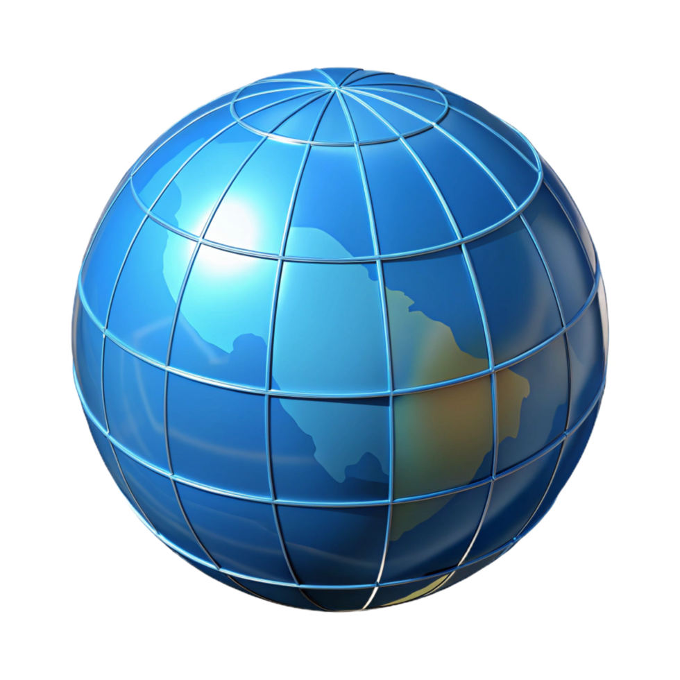 splendid passionate organic Globe, NO BACKGROUND with Transparent Background. high quality png