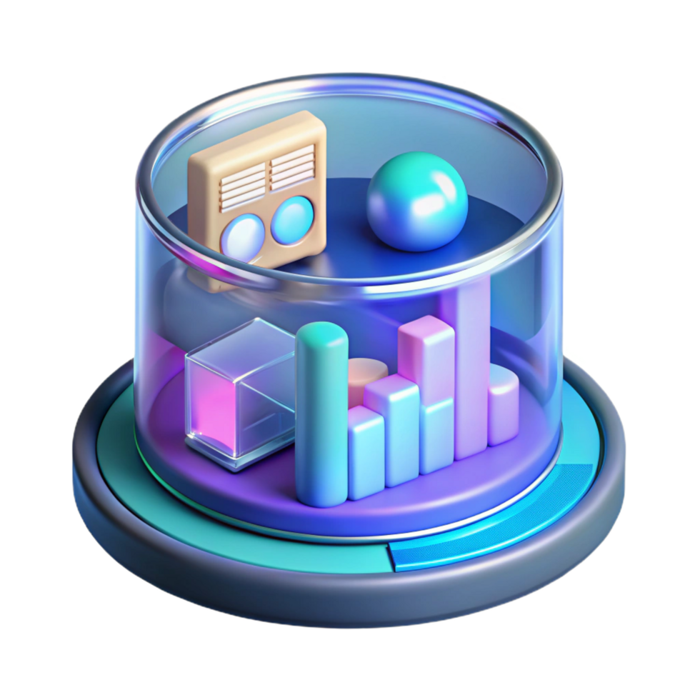 nostalgic mesmerizing Advanced holographic display showing complex data, NO BACKGROUND with Transparent Background. original png