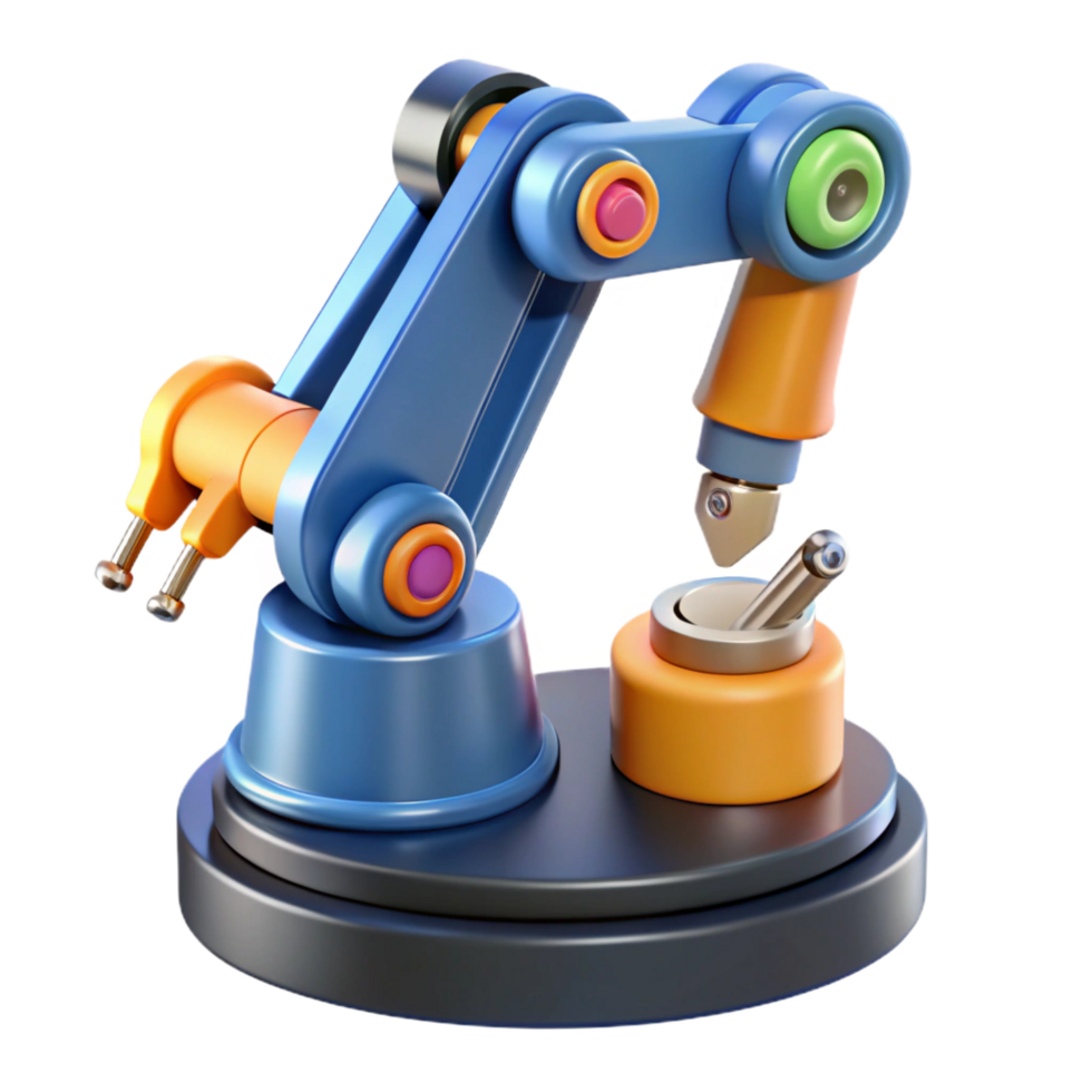 quintessential victorian High-tech robotic arm with interchangeable tools, NO BACKGROUND with Transparent Background. elite png