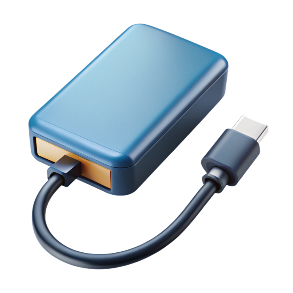 standout rustic External hard drive with USB cable NO BACKGROUND with Transparent Background. detailed png