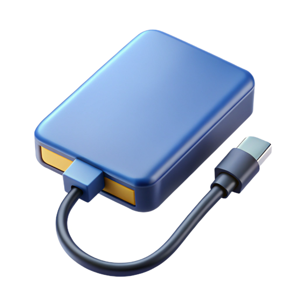glorious exceptional External hard drive with USB cable NO BACKGROUND with Transparent Background. png