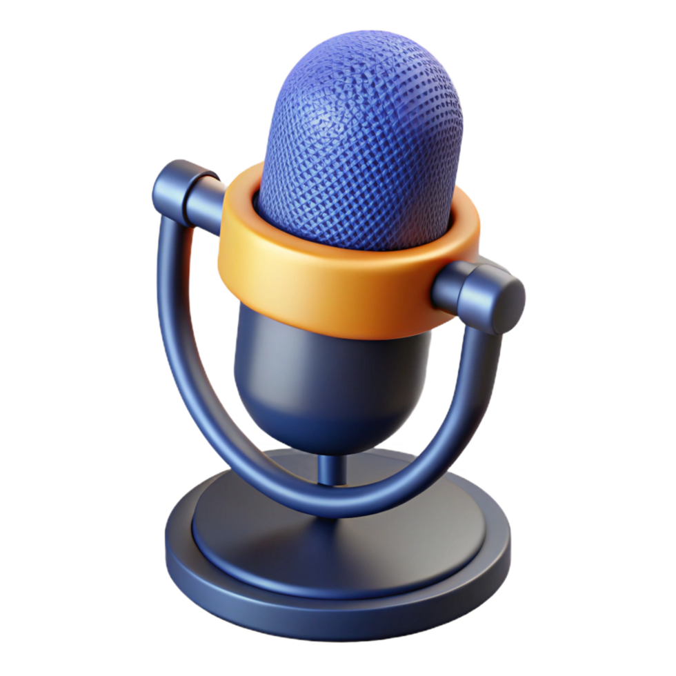 deslumbrante assinatura microfone com pop filtro não fundo com transparente fundo. png