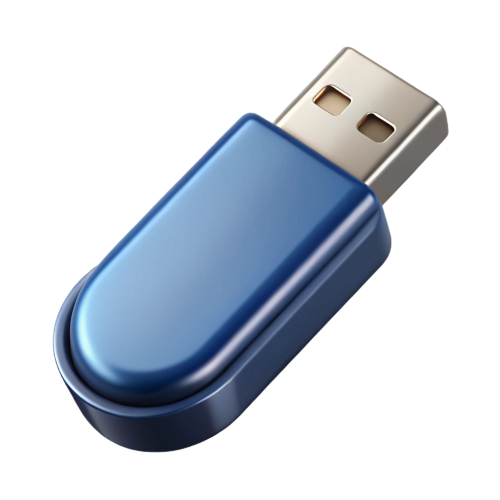 sumptuous iconic USB flash drive with metal casing NO BACKGROUND with Transparent Background. png