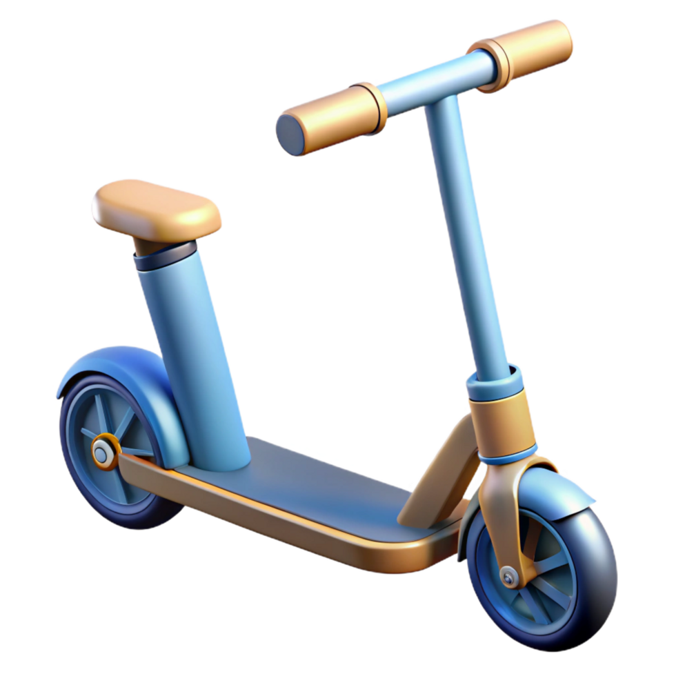 splendid distinguished Electric scooter folded NO BACKGROUND with Transparent Background. png