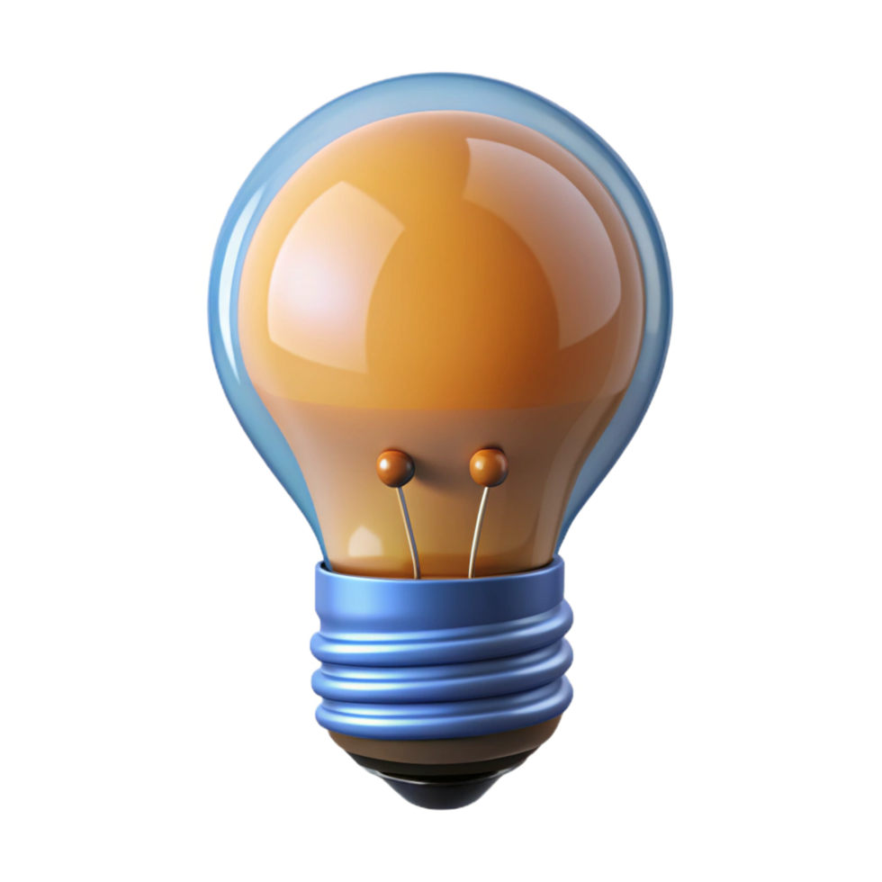magnificent notable Smart light bulb NO BACKGROUND with Transparent Background. png