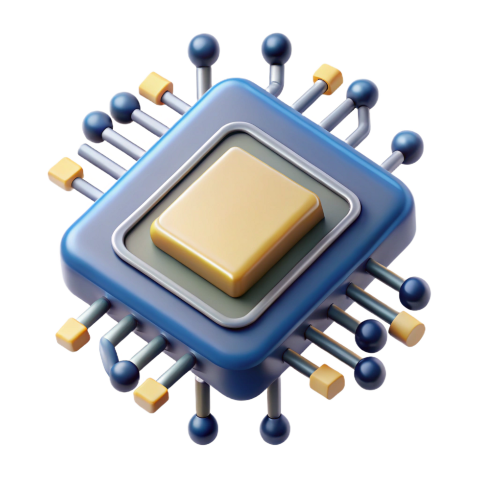 splendid organic Circuit board with microchips NO BACKGROUND with Transparent Background. ultra HD png