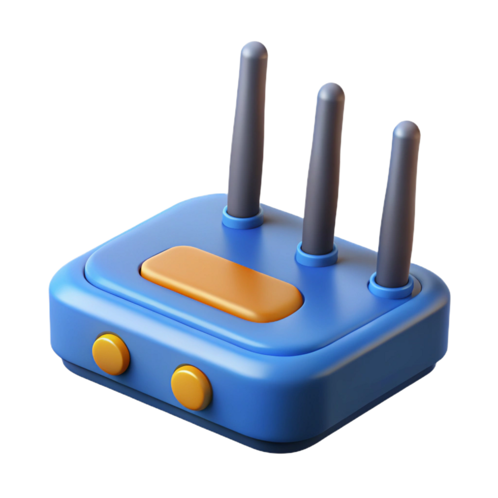 majestic mysterious organic Wireless router with antennas NO BACKGROUND with Transparent Background. expertly shot png
