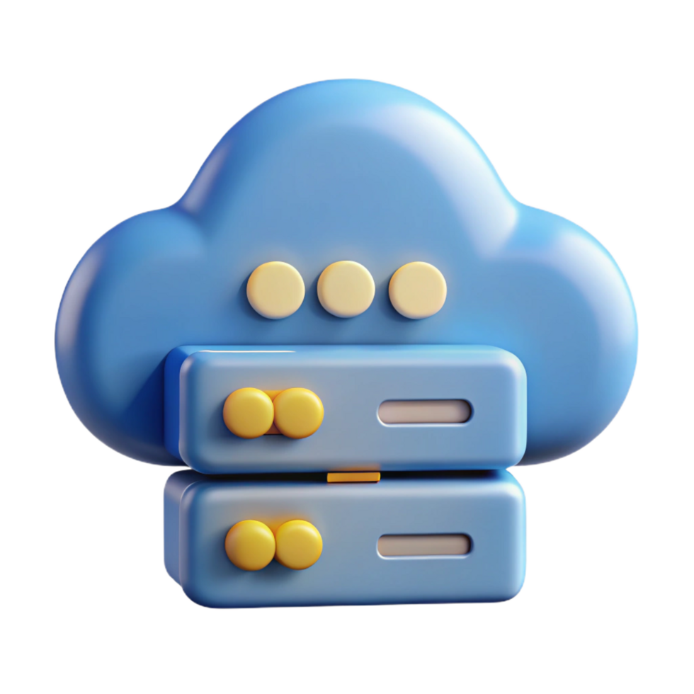 sumptuous coveted Cloud computing server icon NO BACKGROUND with Transparent Background. png