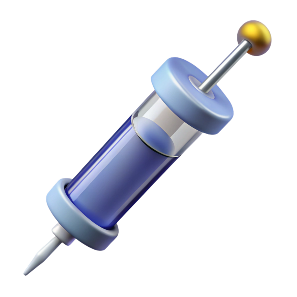 mesmerizing ethereal nordic Medical syringe NO BACKGROUND with Transparent Background. fine detail png