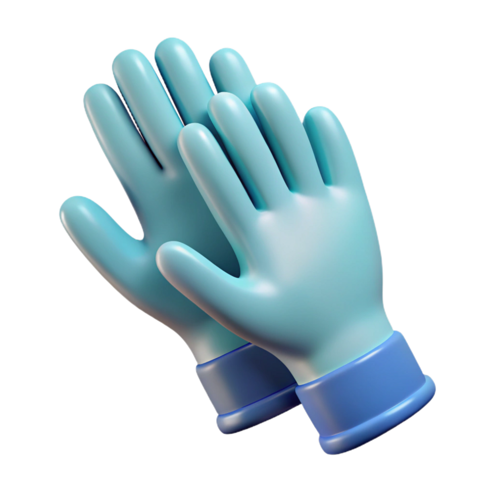 magnificent intense coastal Surgical gloves NO BACKGROUND with Transparent Background. museum quality png