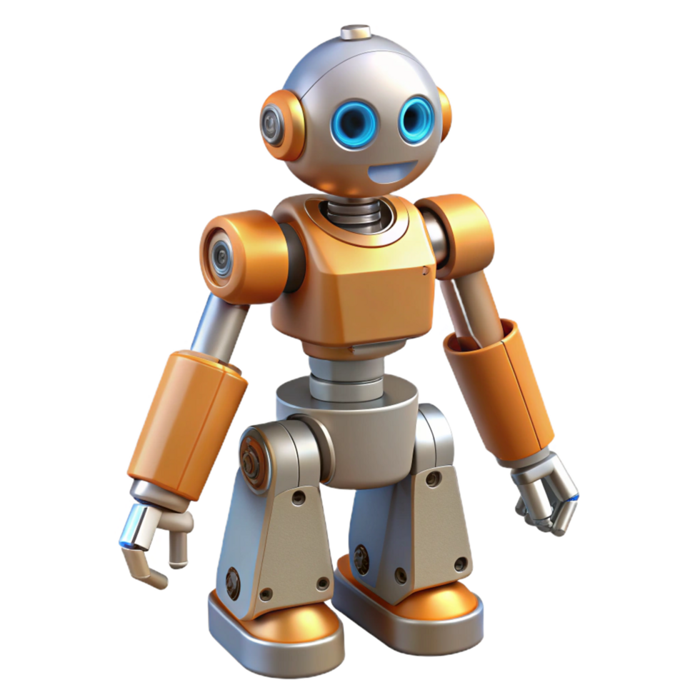 pristine unforgettable Industrial robot NO BACKGROUND with Transparent Background. png