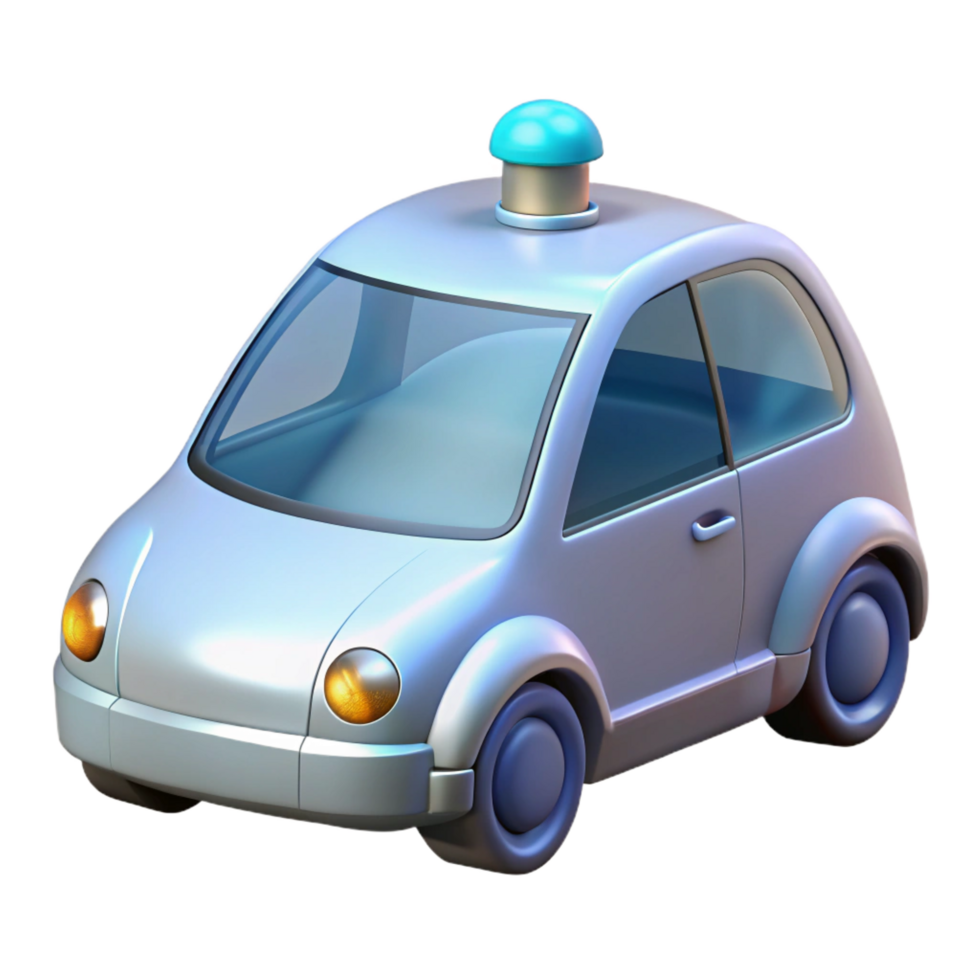 passionate mesmerizing Self-driving car NO BACKGROUND with Transparent Background. crisp png