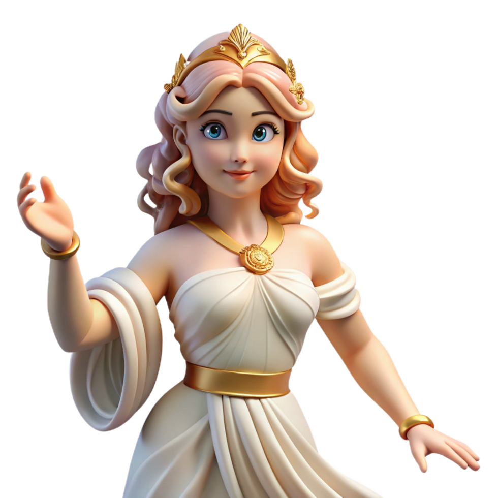 passionate sumptuous Aphrodite, Goddess of Love and Beauty, elegant pose, NO BACKGROUND with Transparent Background. expertly shot png