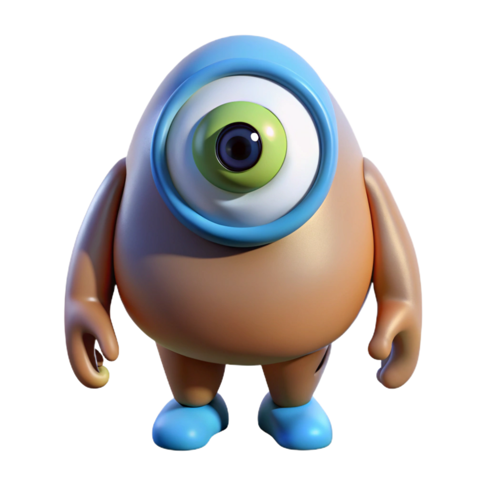 stunning acclaimed Cyclops, one-eyed giant, NO BACKGROUND with Transparent Background. png