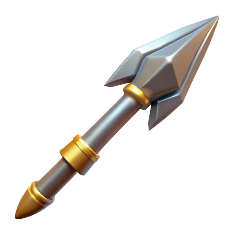 passionate enchanting Gungnir, Odin's spear, NO BACKGROUND with Transparent Background. flawless png
