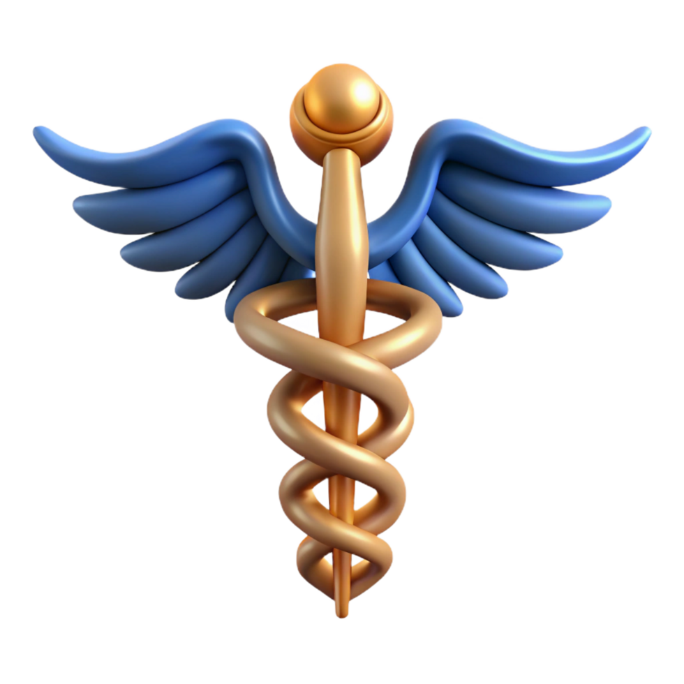 notable victorian Caduceus, Hermes' staff, NO BACKGROUND with Transparent Background. artisan png