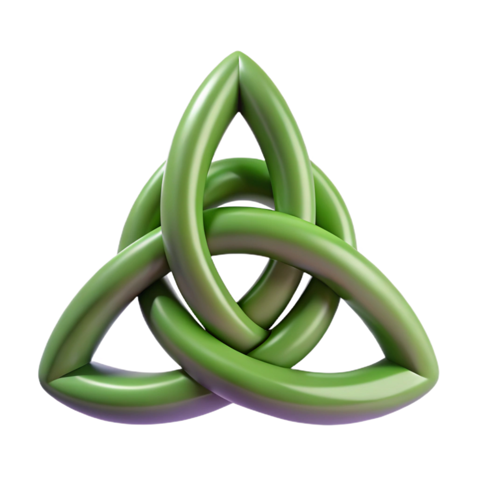 mesmerizing elegant Triquetra, Celtic symbol, NO BACKGROUND with Transparent Background. impeccable png