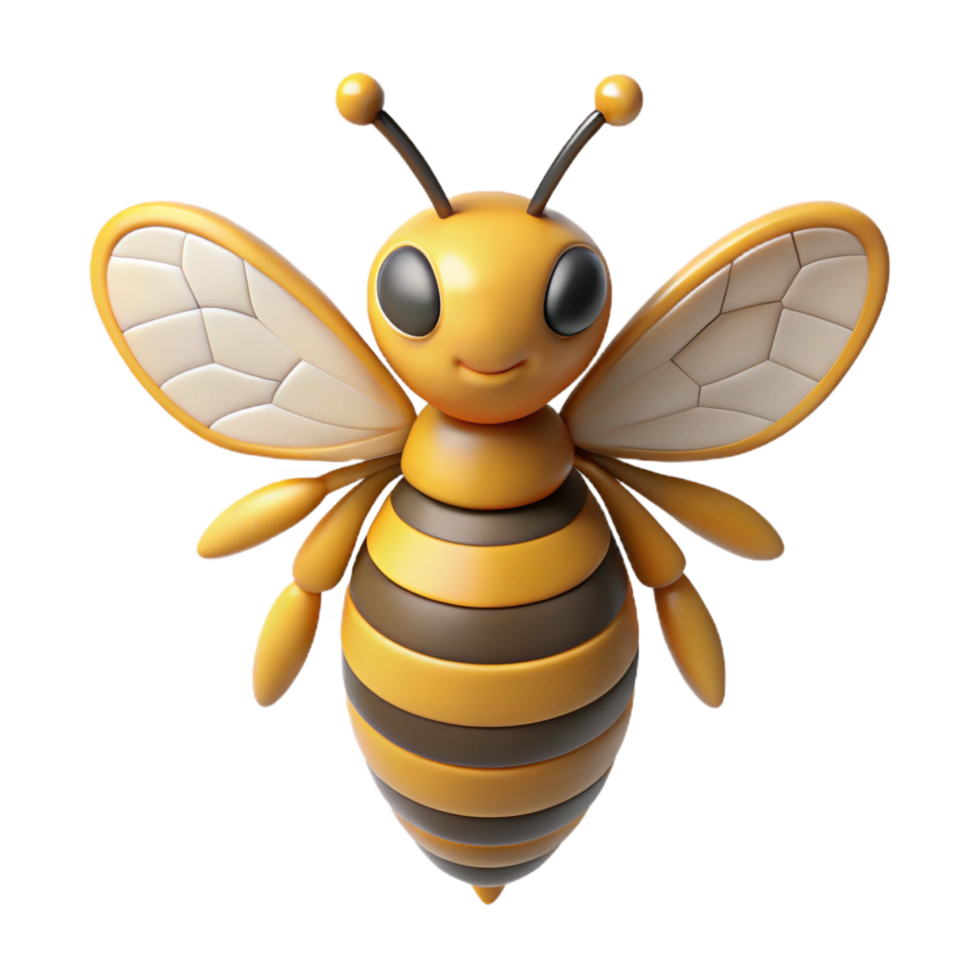 wonderful celebrated Honeybee NO BACKGROUND with Transparent Background. png