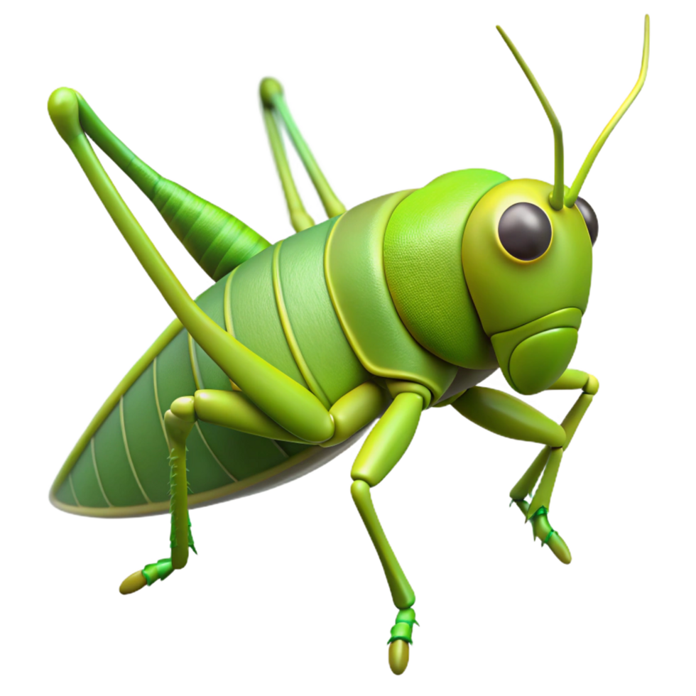 stunning retro Grasshopper NO BACKGROUND with Transparent Background. authentic png
