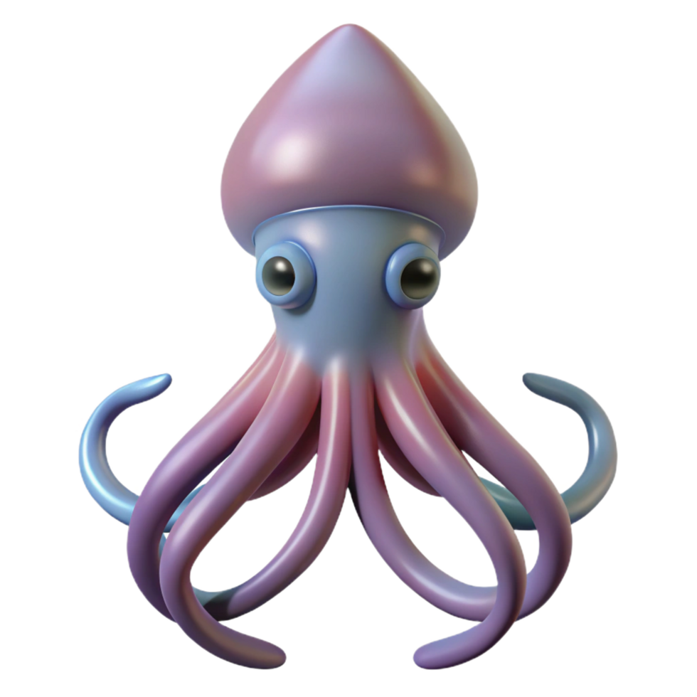 rare industrial Squid NO BACKGROUND with Transparent Background. premium png